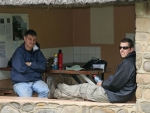 Warren And Bruce Eating Lunch