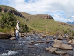 Warren Fishing With Eland In The Background