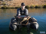 Warren with a 48cm trout out of Star Dam